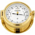  Barometer gold plated with white clock face