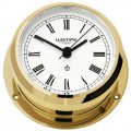  Yacht clock brass with Roman numerals