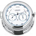 WEMPE Barometer with Thermometer/Hygrometer Combination 185mm Ø (ADMIRAL II Series) Barometer with thermometer/hygrometer chrome plated with white clock face and blue frame