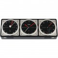 WEMPE Quartz Clock with Thermometer/Hygrometer Combination (COMMANDER Series)