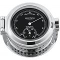 WEMPE Thermometer/Hygrometer Combination 120mm Ø (NAUTICAL Series) Thermometer/hygrometer chrome plated with black clock face