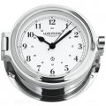 WEMPE Porthole Clock 140mm Ø (CUP Series) Porthole clock chrome plated with Arabic numerals