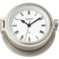 WEMPE Porthole Clock 140mm Ø (CUP Series) Porthole clock nickel plated with Roman numerals