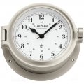 WEMPE Porthole Clock 140mm Ø (CUP Series) Porthole clock nickel plated with Arabic numerals