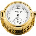 WEMPE Thermo/Hygrometer 140mm Ø (REGATTA Series) Thermometer/hygrometer gold plated with white clock face