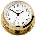  Yacht clock brass with Arabic numerals