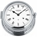  Bell clock chrome plated with white clock face