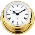  Yacht clock brass with Roman numerals