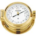 WEMPE Barometer 120mm Ø, hPa/mmHg (NAUTICAL Series) Barometer brass with white clock face