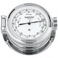 WEMPE Barometer 120mm Ø, hPa/mmHg (NAUTICAL Series) Barometer chrome plated with white clock face